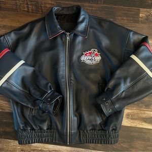 TORONTO 2007 GREY CUP 100% GENUINE LEATHER JACKET - XL